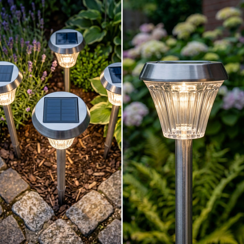 Solar-Gartenleuchten Set (4er-Set)