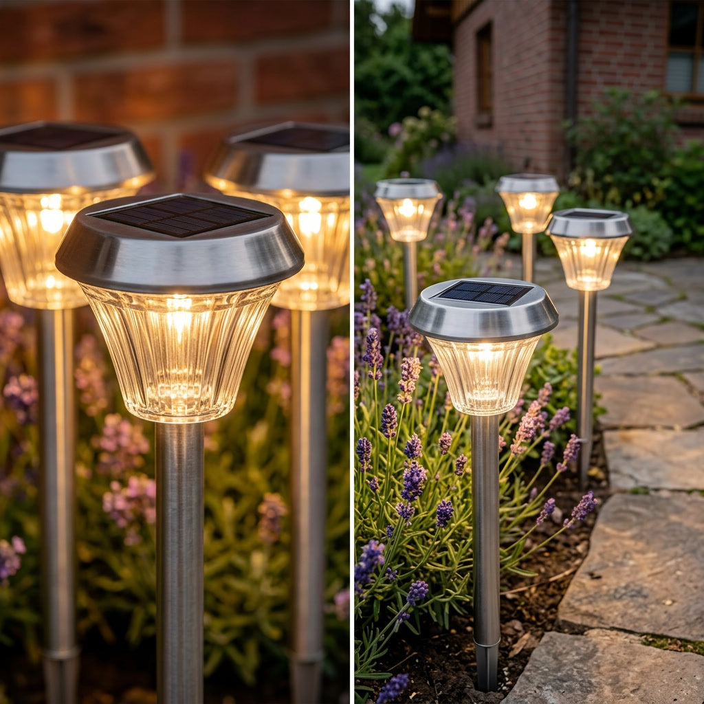 Solar-Gartenleuchten Set (4er-Set)