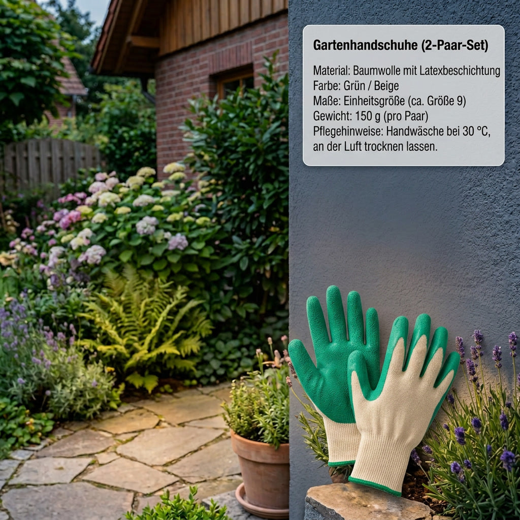 Gartenhandschuhe (2-Paar-Set)